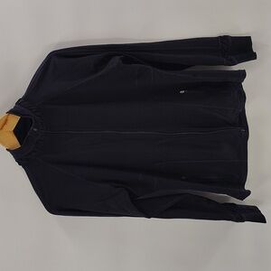 Spanx Active Contour Zip-Up Jacket Size Large Black Women's Compression